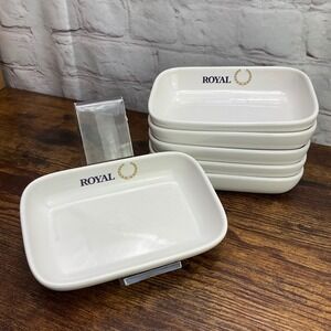 Royal Airlines Pfaltzgraff Snack Plates Set of 6 Collectible Serving Dishes